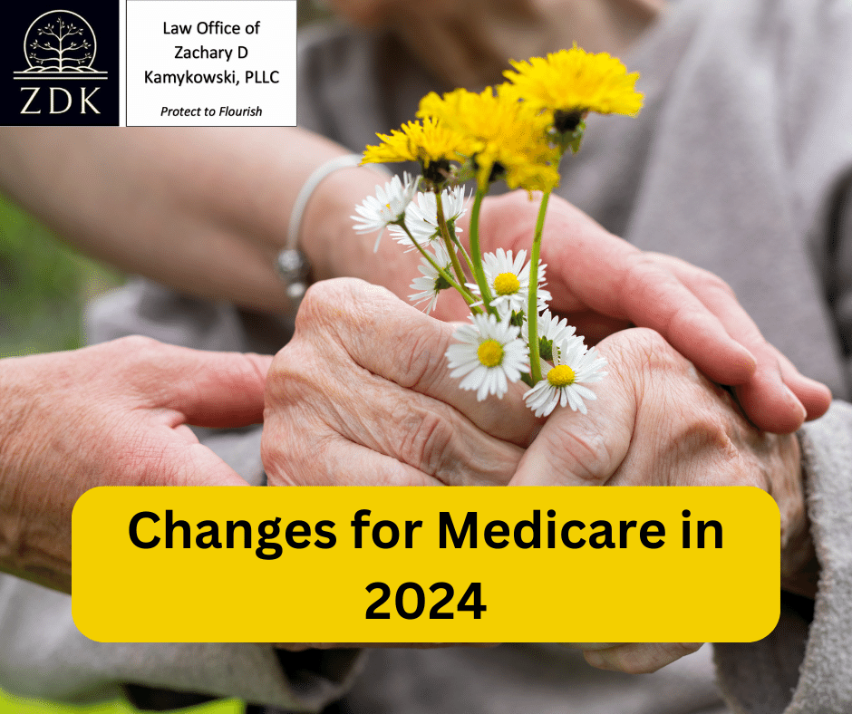 older woman holding wild flowers: Changes for Medicare in 2024