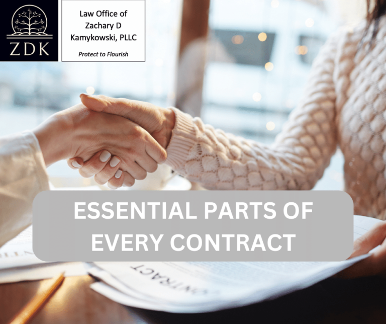 ESSENTIAL PARTS OF EVERY CONTRACT