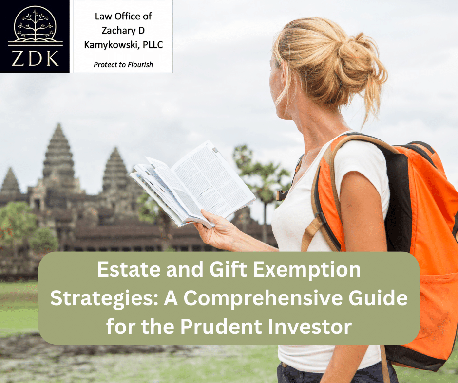 Tourist with guidebook: Estate and Gift Exemption Strategies A Comprehensive Guide for the Prudent Investor
