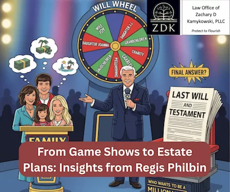 cartoon gameshow wheel of wills: From Game Shows to Estate Plans Insights from Regis Philbin
