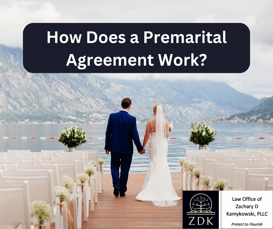 couple wedding: How Does a Premarital Agreement Work