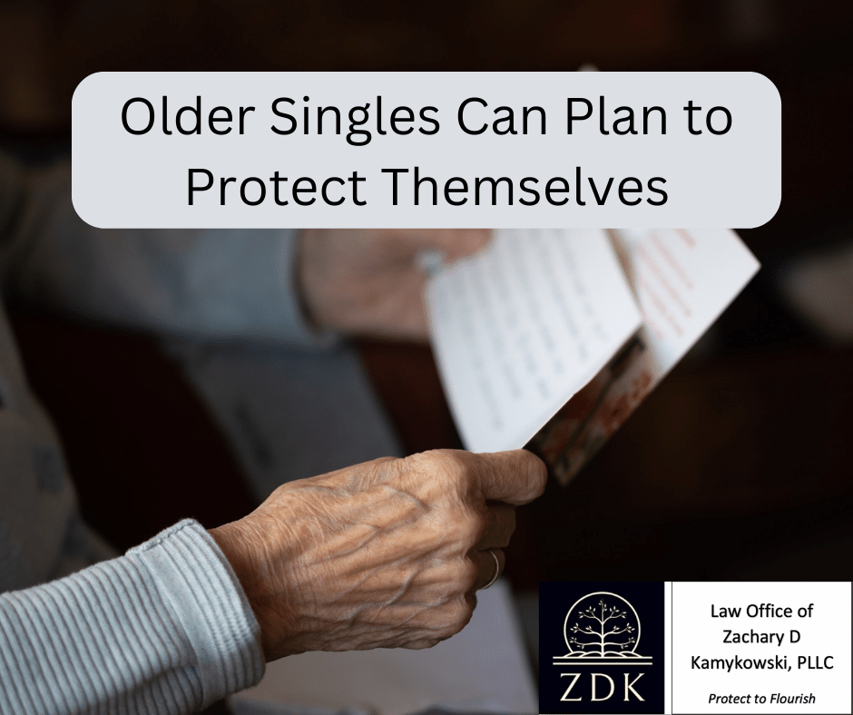 Older Singles Can Plan to Protect Themselves