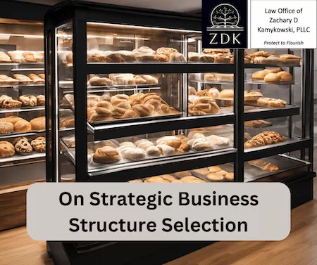 bakery display case: On Strategic Business Structure Selection