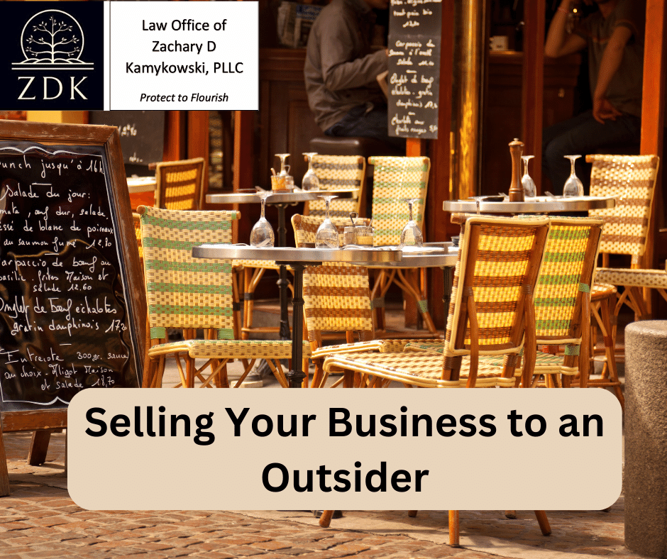 cafe: Selling Your Business to an Outsider