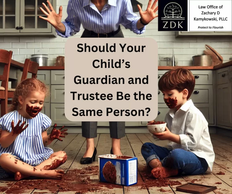 cpa finding two children eating ice cream on the floor: Should Your Child’s Guardian and Trustee Be the Same Person?