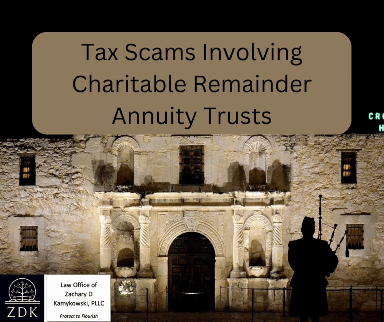 Tax Scams Involving Charitable Remainder Annuity Trusts