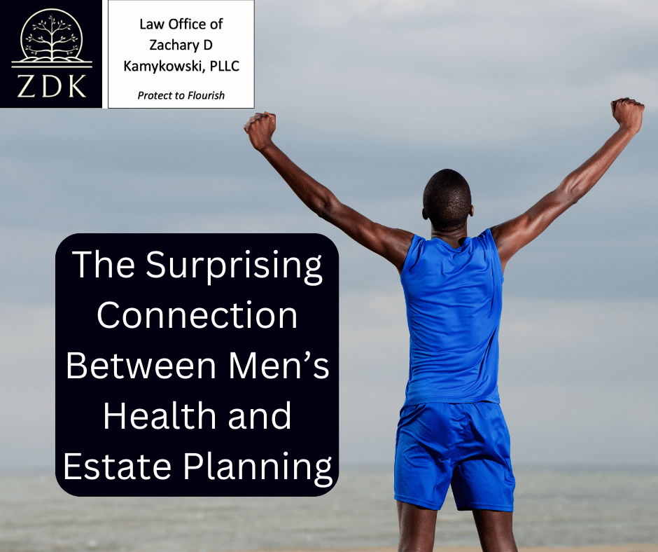 man proud of running on beach: The Surprising Connection Between Men’s Health and Estate Planning