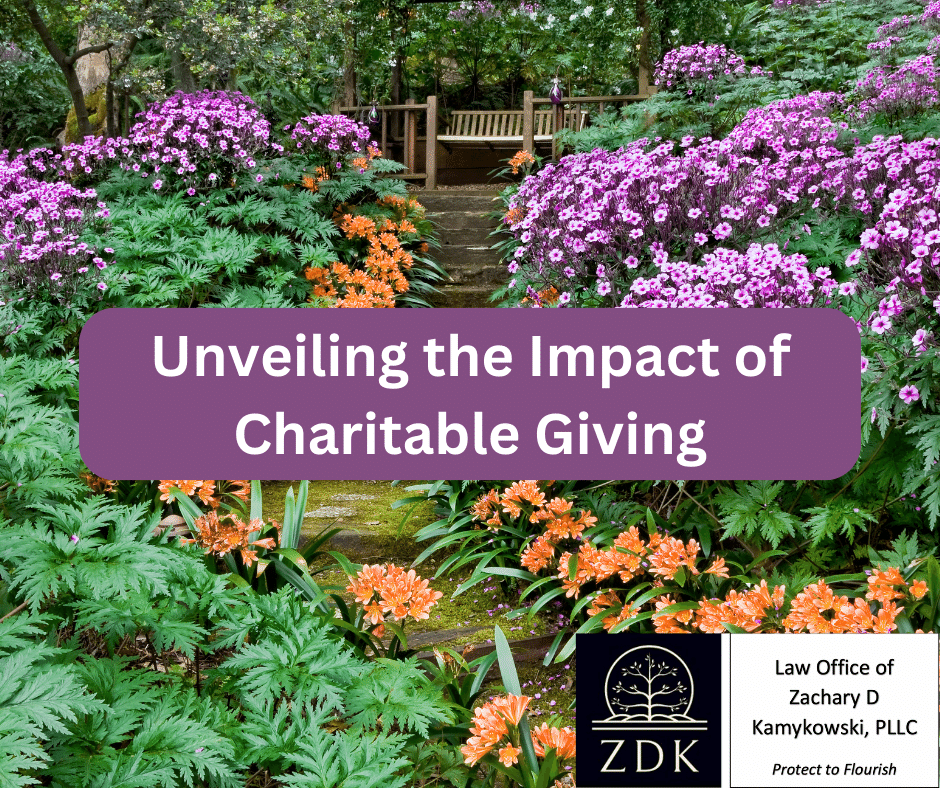 A lush garden path Unveiling the Impact of Charitable Giving