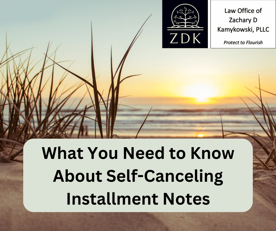 beach sunset: What You Need to Know About Self-Canceling Installment Notes