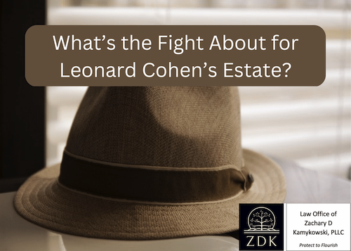What’s the Fight About for Leonard Cohen’s Estate