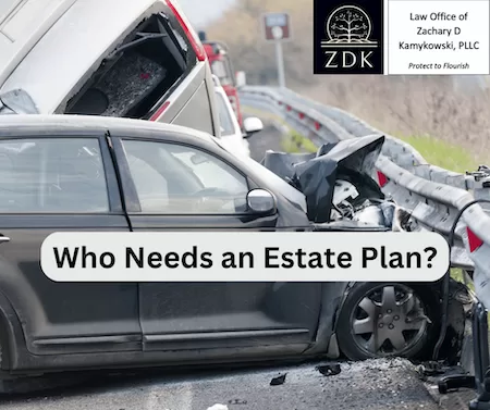 car crash on a highway: Who Needs an Estate Plan