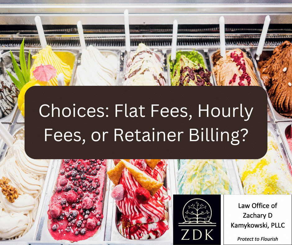 gelato case: Choices: Flat Fees, Hourly Fees, or Retainer Billing?